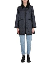 Lavenham - Quilted Nylon Jacket With Velvet Collar - Lyst