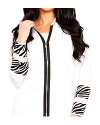 Angel - Long Sleeve Zip Cardigan - Lyst