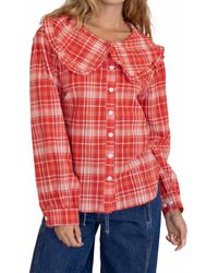 Things Between - Ren Plaid Long Sleeve Top - Lyst