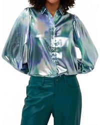 EsQualo - Bess Faded Brilliance Blouse - Lyst