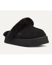 UGG - Disquette 1122550-Blk Slippers Sheepskin Platform Rhs8359 - Lyst