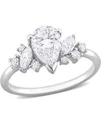 Created Forever - 1 3/8Ct Tw Multi-Shaped Lab-Grown Diamond Cluster Engagement Ring - Lyst