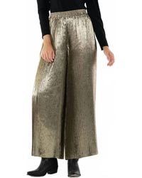 Emily Mccarthy - Pleated Wide Leg Pants - Lyst