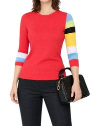 J'Envie/Eli - Valencia Stripe Sleeve Tunic Top - Lyst