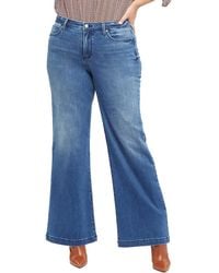 NYDJ - Plus Teresa High Rise Denim Wide Leg Jeans - Lyst