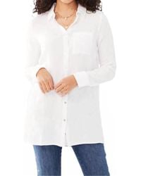 Fdj - Long Sleeve Cotton Gauze Tunic - Lyst