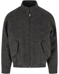 DUNST - Wool Zip-Up Bomber Jacket - Lyst