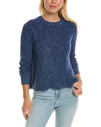 Autumn Cashmere - Cotton By Distressed Scallop Sweater - Lyst