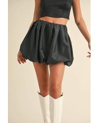 Miou Muse - Taffeta Bubble Mini Skirt - Lyst
