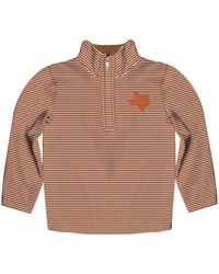 Vive La Fete - Boy's Texas Embroidered Stripes Quarter Zip Pullover - Lyst