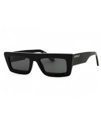 Off-White c/o Virgil Abloh - Sunglasses Rectangle Full Rim, Havana Frame And Dark Lens Oeri136Ontario6007 - Lyst