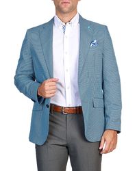 Tailorbyrd - Navy Mini Houndstooth Sport Coat - Lyst