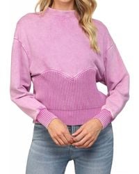 Fate - Knit Washed Sweatshirt - Lyst