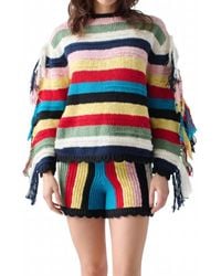 Lingua Franca - Marathi Crew-Neck Fringe Sweater - Lyst
