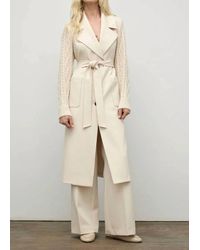 Iris Setlakwe - Cable Knit Sleeve Coat - Lyst