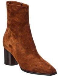 Ferragamo - Pampero Suede Bootie - Lyst