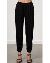MILLY - Harriet Viscose Crepe Pant - Lyst