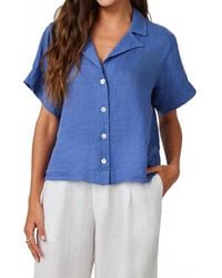 Bella Dahl - Short Sleeve Flowy Button Down Shirt - Lyst