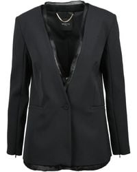 Nenette - Polyester Button Fitted Jacket - Lyst