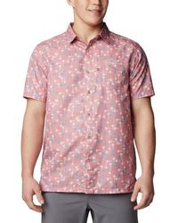 Columbia - Super Slack Tide Camp Shirt Short Sleeve Button Up Fts897 - Lyst