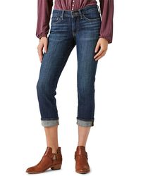 Lucky Brand - Sweet Mid-rise Straight Leg Cropped Jeans - Lyst