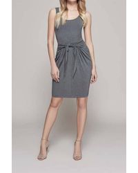 L'Agence - Ivy Tie Front Dress - Lyst