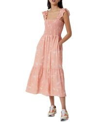 French Connection - Diana Verona Floral Print Mid-calf Maxi Dress - Lyst
