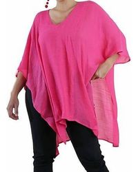 Umgee - V Neck Kaftan Tunic - Lyst
