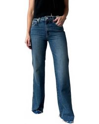 AMO - Georgia Split Flare Jeans - Lyst