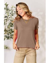TRUEDAMES - Full Size Round Neck Short Sleeve T-Shirt - Lyst