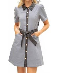 Voya - Mini Shirt Dress - Lyst