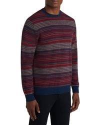 Bugatchi - Long Sleeve Striped Sweater - Lyst