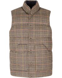 Sebago - Houndstooth Sleeveless Wool Jacket - Lyst