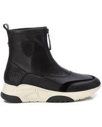 Xti - Carmela Leather Casual Booties - Lyst
