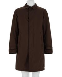 Herno - Minimalist Concealed Placket Faux Fur Jacket - Lyst