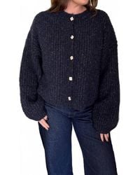 SOFIA The Label - Briar Speckled Knit Button Cardigan - Lyst