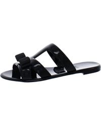Ferragamo - Lylia J Slip On Open Toe Flatform Sandals - Lyst