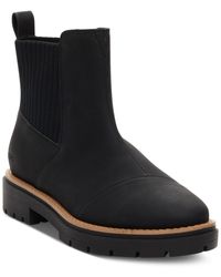 TOMS - Faux Leather Ankle Chelsea Boots - Lyst