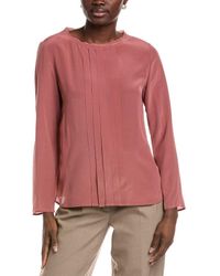 BOSS - Silk Blouse - Lyst