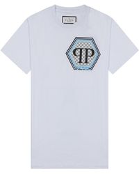 Philipp Plein - 'Hexagon' Short Sleeve Round-Neck T-Shirt - Lyst