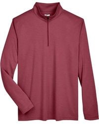 Team 365 - Zone Sonic Heather Performance Quarter-Zip Pullover - Lyst