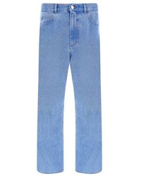 Marni - Organic Denim Wide-Leg Jeans - Lyst