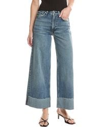 Rag & Bone - Andi High-Rise Ankle Wide Leg Atlantic Jean - Lyst