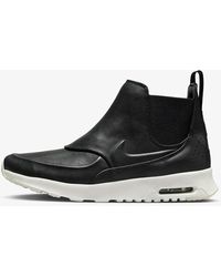 Nike - Air Max Thea Mid 859550-001 Sail Leather Chelsea Boots Ttt47 - Lyst