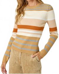 Mystree - Color Block Striped Sweater - Lyst
