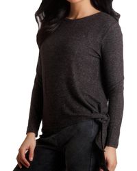 French Kyss - Ellie Side Tie Kashmira Sweater - Lyst