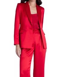 Karina Grimaldi - Veronica Suede Blazer - Lyst