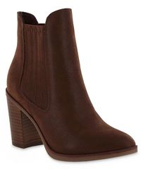 MIA - Santos Comfort Insole Faux Leather Ankle Boots - Lyst