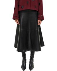 Jonathan Simkhai - Ryma Leather Midi Skirt - Lyst