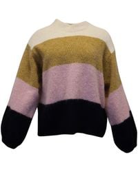 Acne Studios - Striped Oversized Knitted Sweater - Lyst